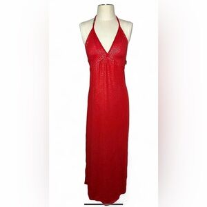 COOGI Vibrant Red Maxi Dress